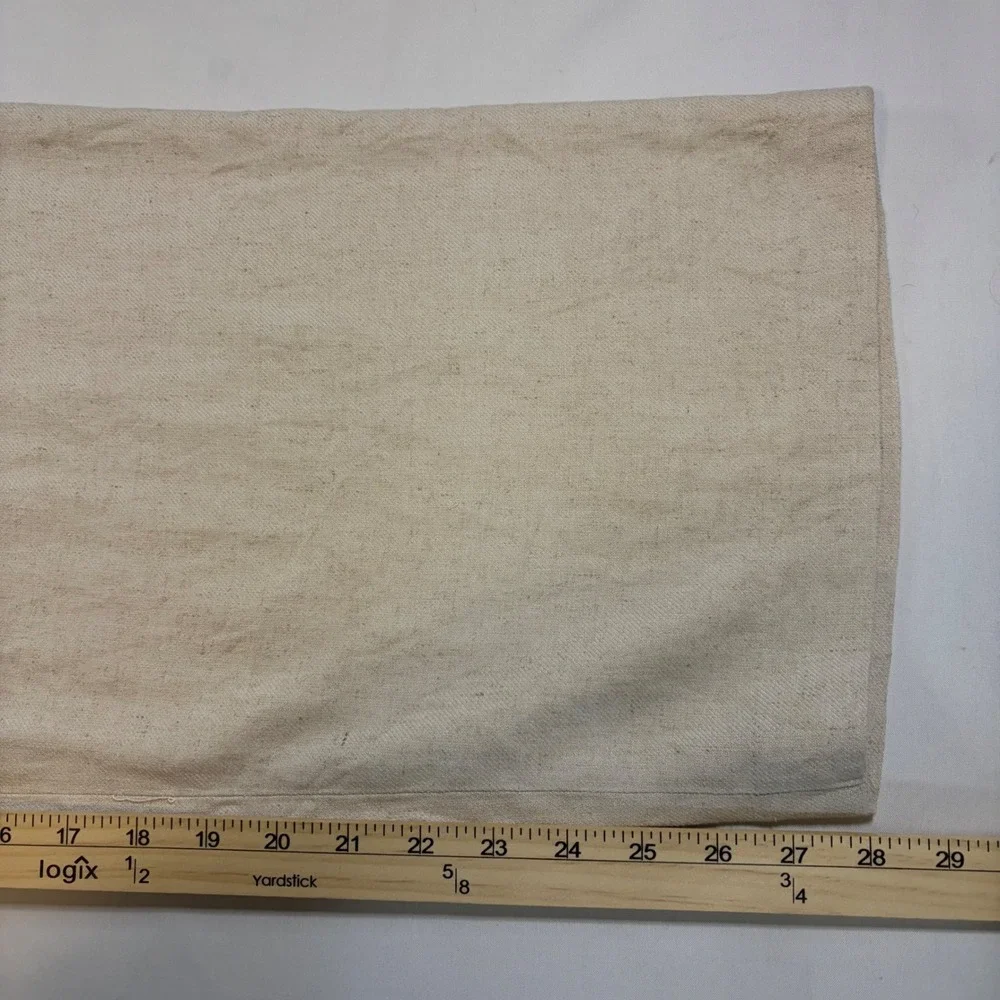 HM Womens Beige Linen Blend High Waisted Pleated Wide Leg Trousers Pants Size 4